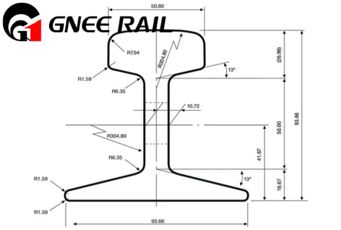 JIS Standard 22KG Steel Rail